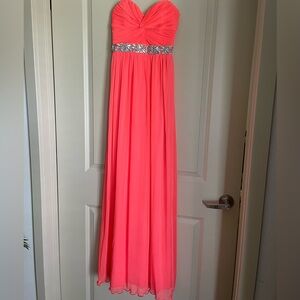 Coral Prom Dress, size 1.